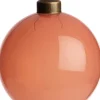 Intratuin Weihnachtskugel Belfort orange transparent D 8 cm