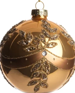 Intratuin Weihnachtskugel Jewell gold D 8 H 8 cm