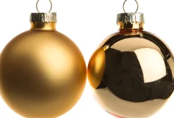 Intratuin Weihnachtskugeln gold matt und glänzend D 5 cm 12 St.