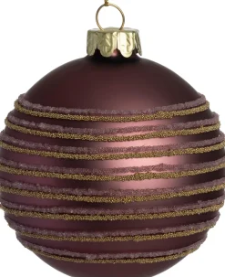 Intratuin Weihnachtskugel Rathdrum lila D 8 cm