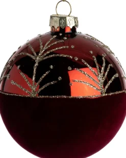 Intratuin Weihnachtskugel Ampthill rot D 8 cm