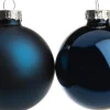 Intratuin Weihnachtskugeln blau matt und glänzend D 6 cm 10 St.