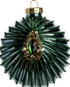 Intratuin Weihnachtskugel Barnsley grün D 8 cm