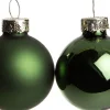 Intratuin Weihnachtskugeln grün matt und glänzend D 10 cm 4 St.