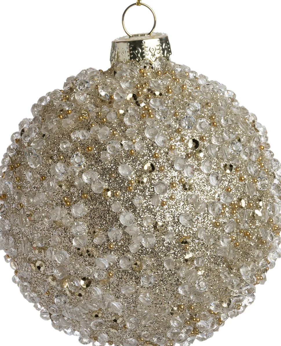 Intratuin Weihnachtskugel Eastleigh gold D 8 cm