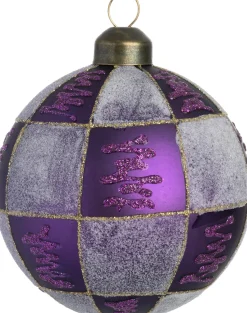 Intratuin Weihnachtskugel Daithi lila D 8 cm