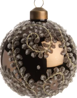 Intratuin Weihnachtskugel April glänzend braun D 8 cm