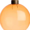 Intratuin Weihnachtskugel Belfort hellorange transparent D 8 cm