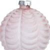 Intratuin Weihnachtskugel Crathes rosa Welle D 8 cm