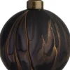 Intratuin Weihnachtskugel Marble gold / schwarz D 8 cm