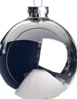 Intratuin Weihnachtskugeln silber matt und glänzend D 8 cm 6 St.