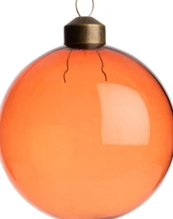 Intratuin Weihnachtskugel Colmar orange transparent D 8 cm