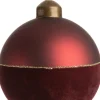 Intratuin Weihnachtskugel Jera rot D 8 H 8 cm