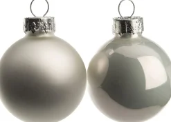 Intratuin Weihnachtskugeln weiß matt und glänzend D 3,5 cm 16 St.