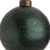 Intratuin Weihnachtskugel Ely Sprenkel dunkelgrün D 8 cm
