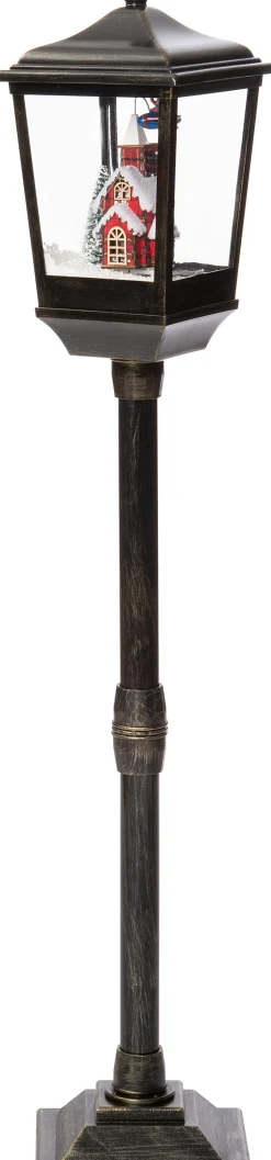 Intratuin Weihnachtslaterne Haus mit LED-Beleuchtung 20 x 20 x 120 cm