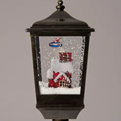 Intratuin Weihnachtslaterne Haus mit LED-Beleuchtung 20 x 20 x 120 cm