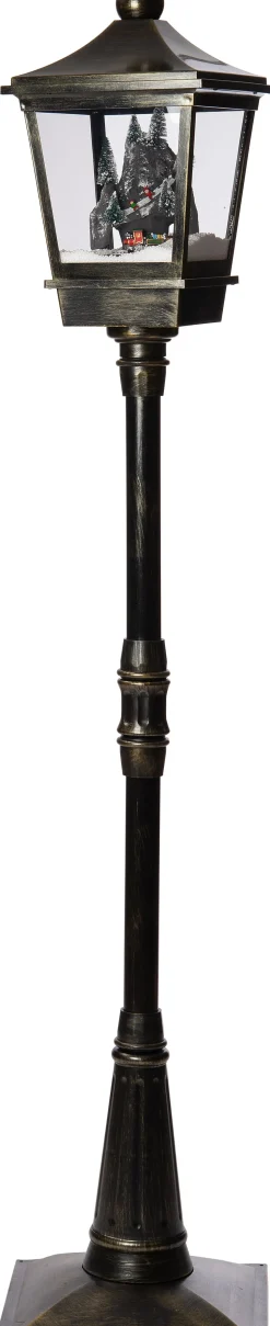 Intratuin Weihnachtslaterne Zug mit LED Beleuchtung 29 x 29 x 184 cm