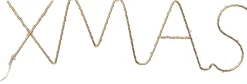 Intratuin Weihnachtsleuchte XMAS gold 37 x 2,5 x 11 cm mit 30 LEDs warmweiß