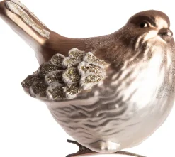 Intratuin Weihnachtsschmuck Vogel mit Clip braun H 7,5 cm