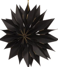 Intratuin Weihnachtsstern schwarz 20 x 3 x 20 cm