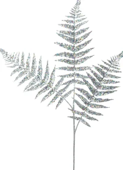 Intratuin Weihnachtszweig Bernt Farn silber 78 cm