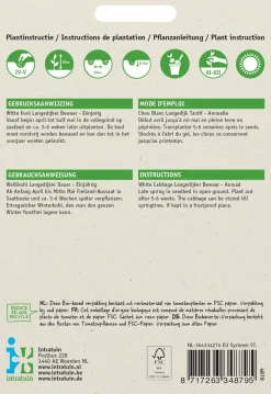 Intratuin Weißkohl (Brassica oleracea 'Langedijker Dauer') Samen