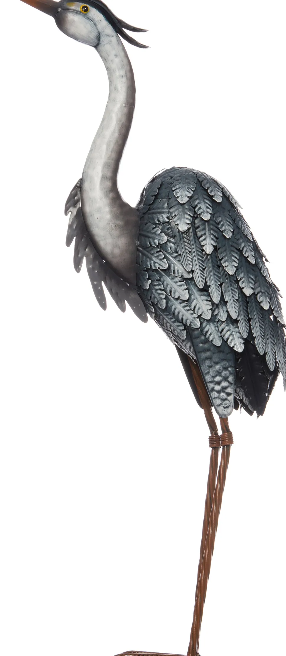 Intratuin Wetterfestes Bild Reiher grau 39 x 16,5 x 72,5 cm