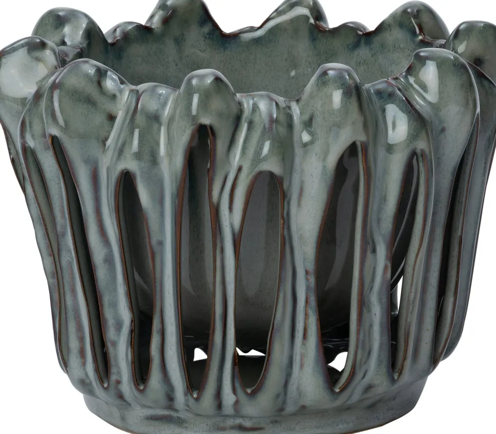 Intratuin Blumentopf Gyda grün D 19,5 H 14,8 cm