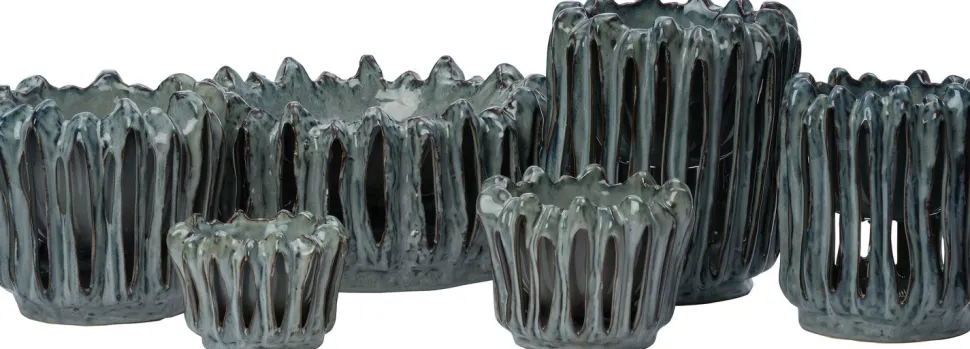 Intratuin Blumentopf Gyda grün D 37 H 18 cm