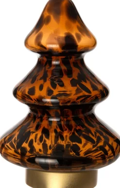 Intratuin Tischleuchte Weihnachtsbaum braun warmweiß D 13,7 H 21,5 cm