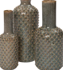 Intratuin vaas Lublin groen D 15,5 H 35 cm