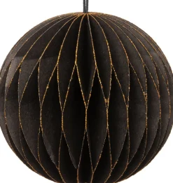 Intratuin Weihnachtsbaumschmuck Kugel schwarz D 8 cm