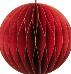 Intratuin Weihnachtsbaumschmuck Kugel rot D 8 cm