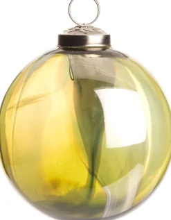 Intratuin Weihnachtskugel marmor limette D 8 cm