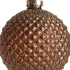Intratuin Weihnachtskugel Rauten klein braun D 8 cm