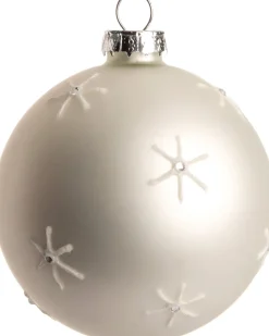Intratuin Weihnachtskugel Blyss Stern weiß D 8 cm