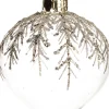 Intratuin Weihnachtskugel Zwiebel Glennis transparent / gold D 8 cm