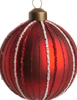 Intratuin Weihnachtskugel Amie rot D 8 cm