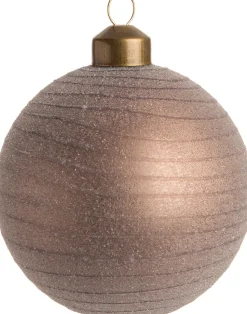 Intratuin Weihnachtskugel Alicia braun D 8 cm