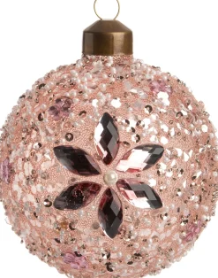 Intratuin Weihnachtskugel Abbey rosa D 8 cm