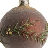 Intratuin Weihnachtskugel Avril braun D 8 cm