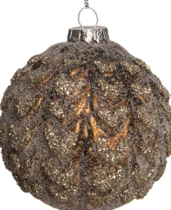 Intratuin Weihnachtskugel Billi braun D 8 cm