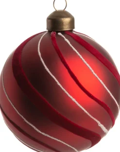 Intratuin Weihnachtskugel Bess rot D 8 cm