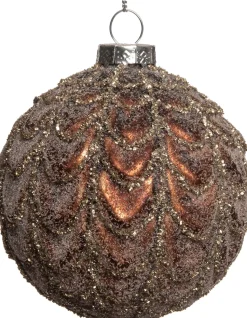 Intratuin Weihnachtskugel Billi braun D 8 cm