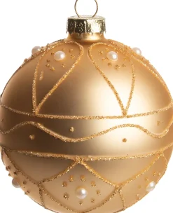 Intratuin Weihnachtskugel Celes gold D 8 cm