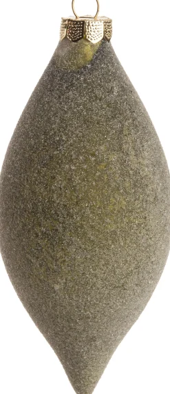 Intratuin Weihnachtskugel Dayla grün 6 x 6 x 14 cm