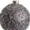 Intratuin Weihnachtskugel Daye grau D 8 cm