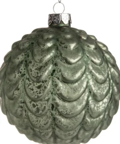 Intratuin Weihnachtskugel Darla grün D 10 cm