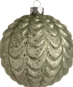 Intratuin Weihnachtskugel Darla grün D 10 cm